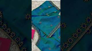 simple aari work blouse design #9791873401 #fashion #indianattire