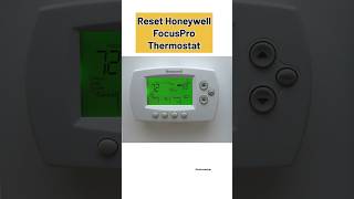 Reset Honeywell Focus Pro Thermostat #honeywell #thermostat #reset