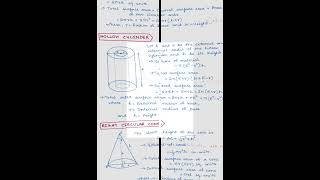 CBSE - Grade 10 - Ch 12 - Surface Areas and Volumes - Formula Sheet