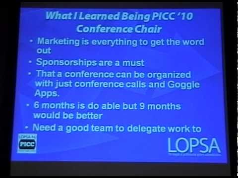PICC10: (KEYNOTE) Welcome to PICC 2010: Conference Chair Notes