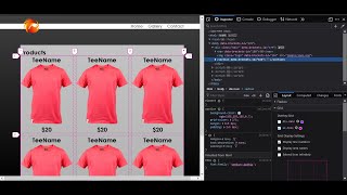 CSS Grids website products layout