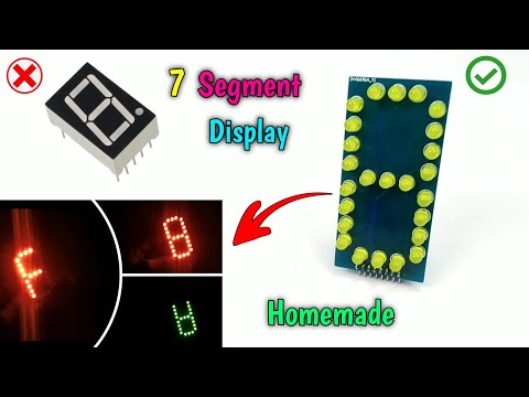 DIY 7 Segment Display |  7 segment display Kaise banaye | How to build a big 7-segment display