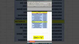 Don't Merge Cells Like This! 🚫 Use This Excel Trick Instead! 🔥 #excelshortcuts #exceltricks