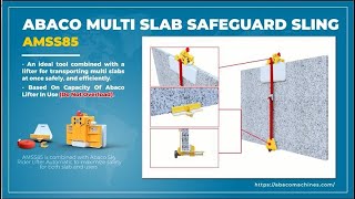 ASL30A + AMSS85 ABACO MULTI SLAB SAFEGUARD SLING
