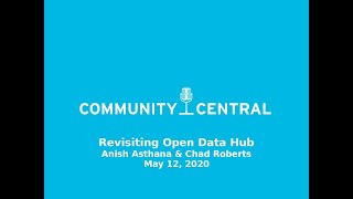 Community Central: Revisiting Open Data Hub
