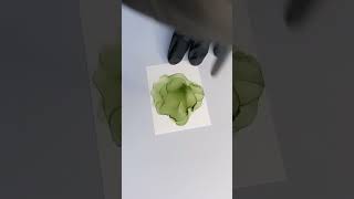 Swatching Copic Verdigris…🌿 #alcoholink #alcoholinkart #artshorts #paintingvideo #paintingshorts
