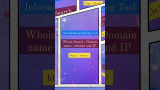 Most Powerful information Gathering Tool | WHOISInternet protocol | WHOIS Search, Domain Name, tool