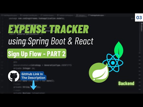 Sign Up Flow - Part 2 | Expense Tracker | Spring Boot Projects | Hindi