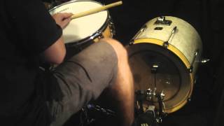 18" Gretsch Catalina bass drum REMO Weather King POWERSTROKE 3 BASS uncoated review demo test