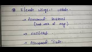 Elevate wings1 assessment updates #ElevateWings1 #tcsupdates #may2024cycle #itupdates @ITAchieverYT