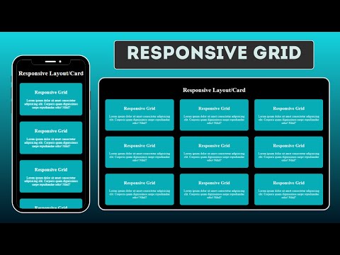 Responsive CSS Grid Layout Using HTML and CSS ||  Responsive Website Design Tutorial