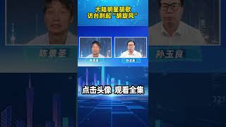 陈景圣：大陆明星胡歌访台刮起“胡旋风”，上海台办主任陪同被称分量重#shorts #胡歌 #繁花 #两岸文化交流 #陈斌华 #钟晓敏