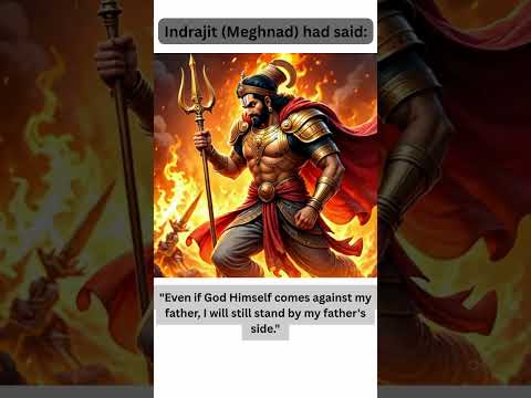 INDRAJEET(MEGHNAD) RAMAYAN | #indianmythology #ramayan #ram #ravan #animation #viralshorts #facts
