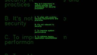 SY0 701 1 3 31 update policies and procedures #comptia_security #comptiaexam