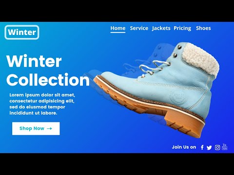 Creative Landing page design using html css