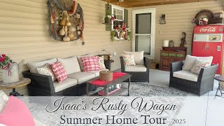 SUMMER HOME TOUR & OUTDOOR DECOR ~ COUNTRY COTTAGE PRIMITIVE ECLECTIC ~ 2025 ~ VINTAGE IDEAS