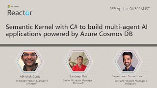 Semantic Kernel with C# to build multi-agent AI applications powered by Azure Cosmos DB