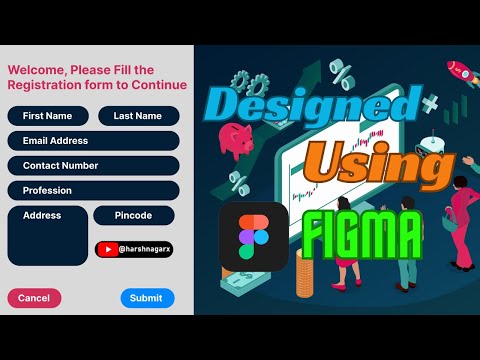 Let's Design User Registration Page Using Figma in Minutes - Harsh Nagar - #figma #figmadesign
