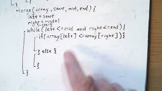 Implementing Mergesort in Pseudocode