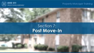 Ohio 811 Property Manager Training | Section 7: Post Move-In