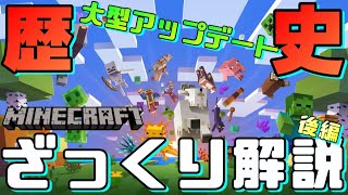 [Minecraft]Minecraftの歴史！これまでのアップデートをざっくり紹介！[マイクラ解説][History]完結