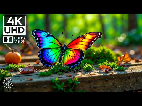 Dancing Colors 4K 🦋🌸 | Piano Echoes & Butterfly Rhythms in an Abandoned Retreat