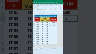 how use average formula short tricks #excel #spreadsheetmagic #exceltips #excelsheet #exceltricks