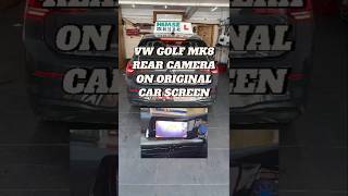 VW GOLF MK8 fit Rear Aftermarket Parking Camera on the Original Car Screen with Gridlines #golf8
