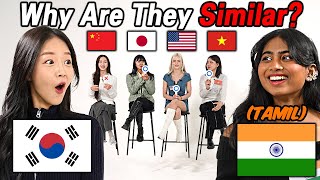 Tamil VS Korean l How Similar are they? l India, USA, Korea, China, Japan, Vietnam