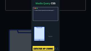 Media query in css #css #htmlcss #shorts #trending