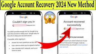 Couldn't Sign You in Problem Solution 100% || Gmail Account Recovery 2024 || #gmailrecovery