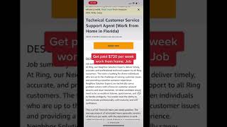 Get paid $720 per week work from home job w/ Amazon #wfh #workfromhome #jobleads #viral