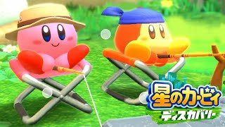 カービィちゃん、釣りに挑戦する｜星のカービィ ディスカバリー #9
