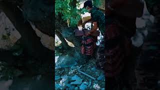 Climbing the Mountain Alone and Building a Secure Rock Shelter for Safe Survival