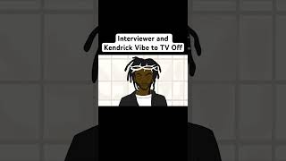 Kendrick Lamar Vibes With Interviewer To TV Off #shorts #kendricklamar #drake #tvoff