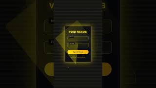 Neon Void Nexus Login Form Using HTML CSS|#coding #websitedesign #animatedloginform #shorts #css