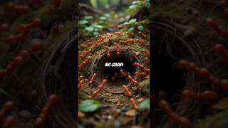 The ant colony is gathering food to survive the upcoming dry season#antcolony #survive #nest #shorts