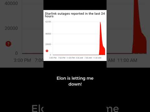 Elon is letting us down! #starlink #internet #outage #technology #tech #memes