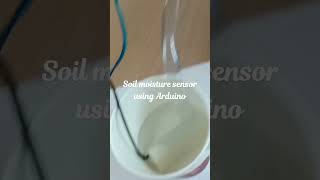 Soil moisture sensor with Arduino