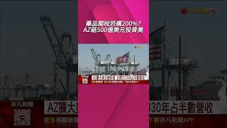 藥品關稅恐飆200%? 製藥廠AZ砸500億美元投資美國  "產業關稅"更危險? 經濟學人:台.星巨大衝擊｜非凡財經新聞｜20250722 #shorts