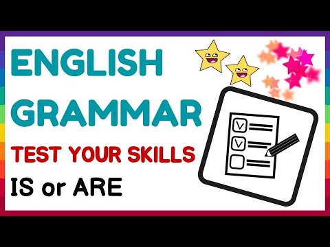 ENGLISH GRAMMAR TEST  5 | IS or ARE | Can You Score 10/10? Quiz for Beginners | FREE Worksheet