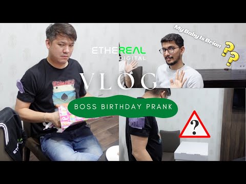 Celebrating Our Boss Birthday 🥳 | Birthday Prank! 😈 | Ethereal Digital #VLOG