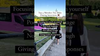 Mistakes during your interview #interviewtips #jobsearch #internationalstudents #careertips