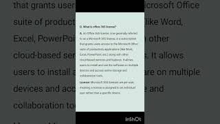 What is office 365 license?