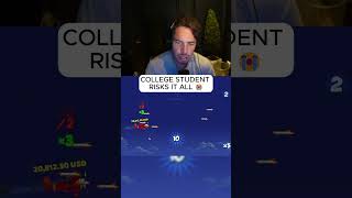 College Student risks it all 😭😭  #kickstreaming #kick #aviamasters #planegame #students