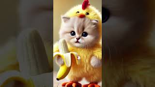 チキンバナナ♡  #trending #catdance #cat #petdance #dance #shorts #catvideos #chicken #banana  #song
