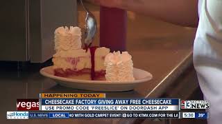 Free cheesecake on Dec. 5