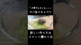 糖質制限ダイエット、スタメンレシピ！「サバ缶とキャベツの山盛りサラダ」#shorts #ダイエット #サバ缶