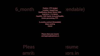 PTP ANALYST #2024 #hiring #career #job #trending #ptpa #analyst