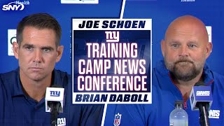 Brian Daboll announces Russell Wilson a QB1, Joe Schoen talks Giants plan for Jaxson Dart